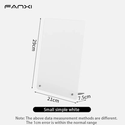 Magnetic Bulletin Board with Stand, Tabletop Metal Display Board with Magnetic Clamp for Notes, Photos & Magnet Organization
