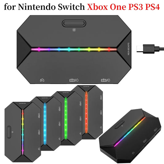 G6L Gaming Keyboard & Mouse Converter – Portable Wired Controller Adapter for Switch, Switch OLED, Xbox One & PS4