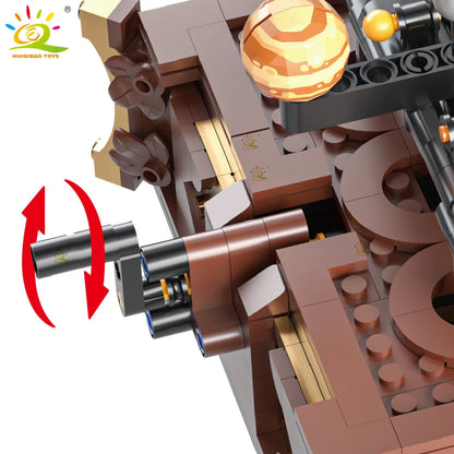 HUIQIBAO MOC Space Solar System Model – Mini Planet Building Blocks Toy for Kids, Desk & Aerospace Decor