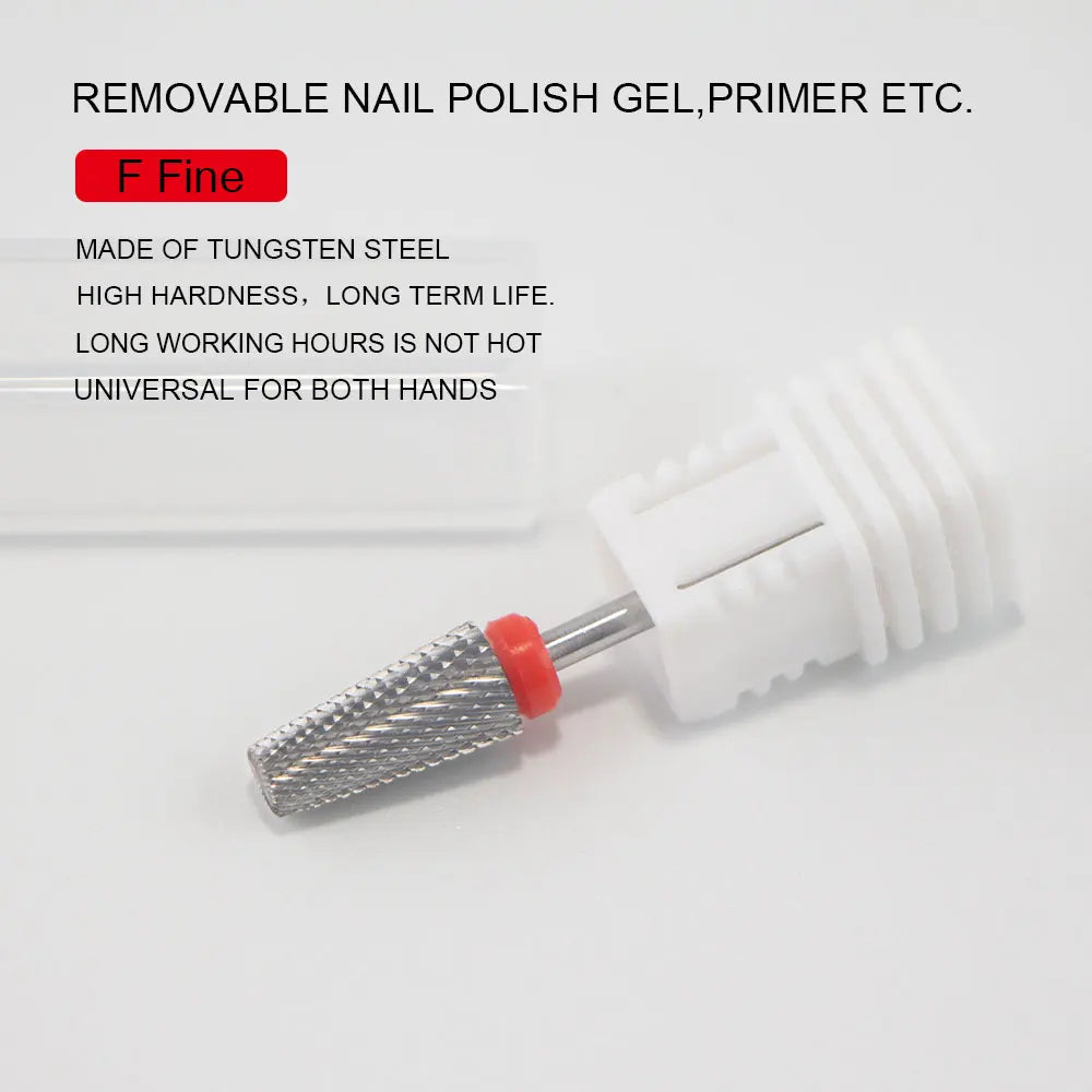 2023 NEW Tungsten Steel Nail Drill Bits - Milling Cutter for Gel Removal, Diamond Drill Bits for Dead Skin & Burrs