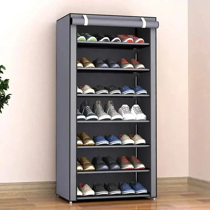 Multilayer Dustproof Shoe Storage Rack – Space-Saving Nonwoven Shoe Cabinet & Organizer for Home Furniture