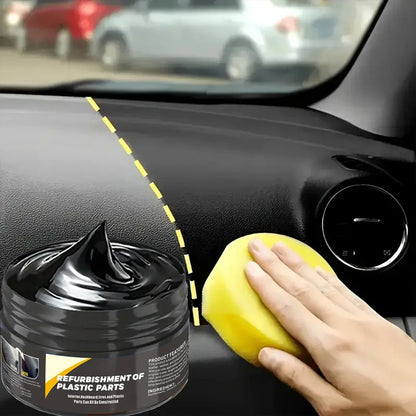 Automotive Plastic Repair Cream — Interior & Exterior Scratch Repair Polishing Wax for Trim and Tires