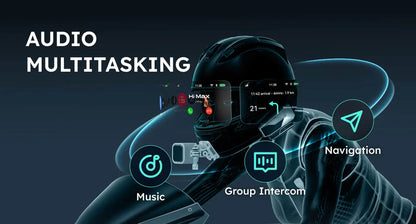 ASMAX Z1 Motorcycle Bluetooth Intercom — IP67 Waterproof Helmet Headset with 2-Chip 8-Core, HiFi Speakers, ENC, Fast Charging