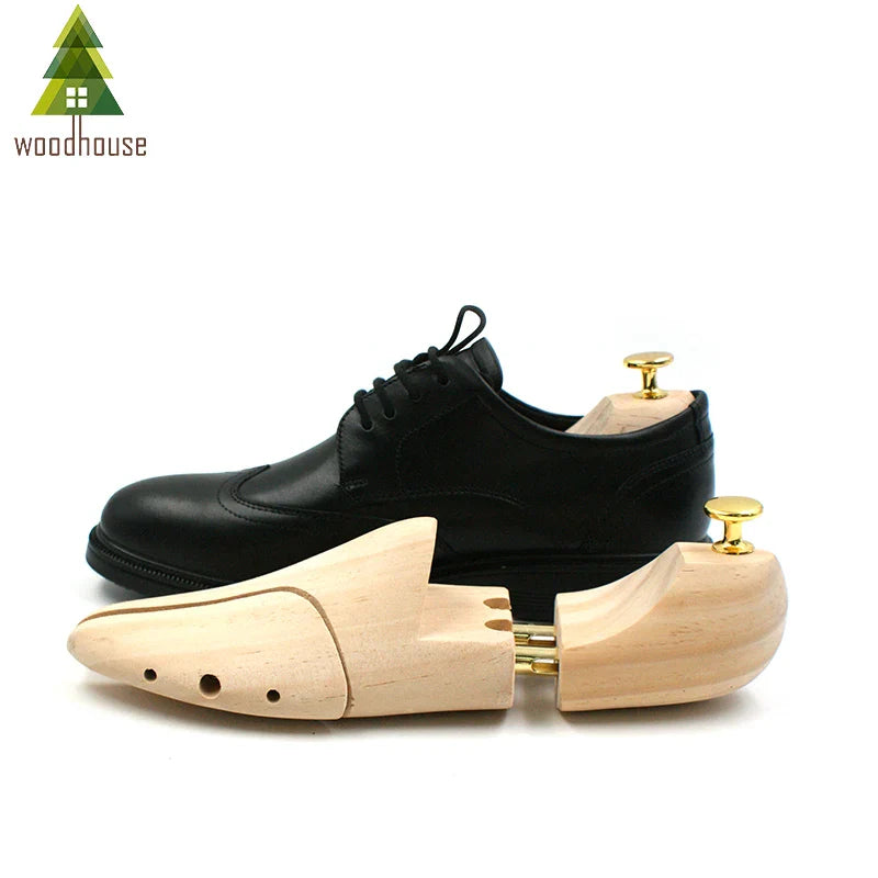 Adjustable Twin Tube Shoe Trees for Men & Women – New Zealand Pine Wood Shoe Shaper