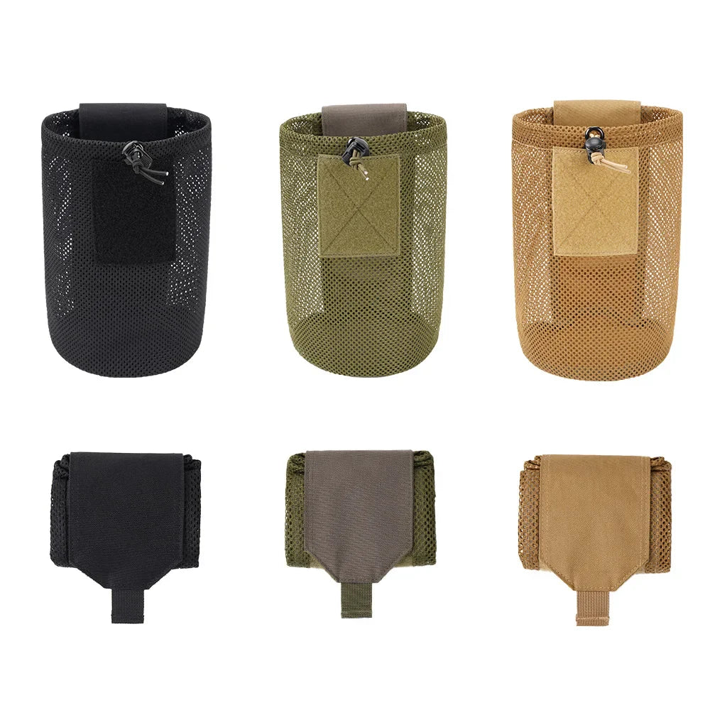 Micro Folding Hunting Bag – Compact Dump Pouch, Mini Foldable Mesh Bag for EDC, Outdoor, Camping and Hiking