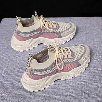 2024 Fashionable Women's Running Shoes – Korean-Style Breathable & Lightweight Sports Shoes for Ladies