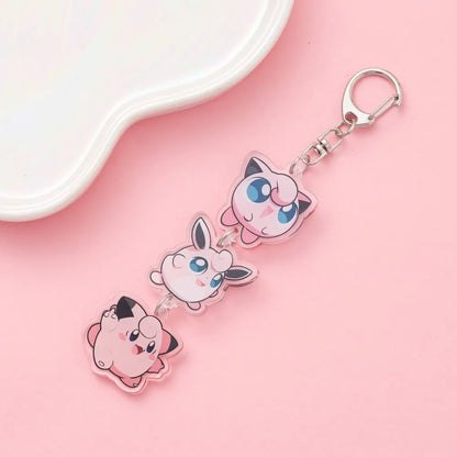 Anime Acrylic Keychain – Cute Cartoon Car Bag Pendant, Creative Gift for Friends & Fans, Fun Keyring Charm