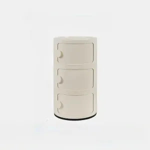 Nordic Round Bedside Table – Mini 2/3/4/5 Layer Cute Storage Cabinet, Creative Living Room & Bedroom Furniture
