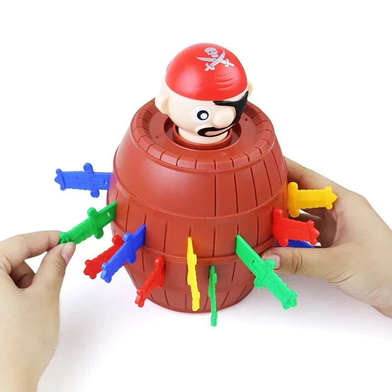 Pirate Barrel Toy – Fun Sword Jump Game for Kids, Halloween Interactive Board Game, Parent-Child Activity for Boys