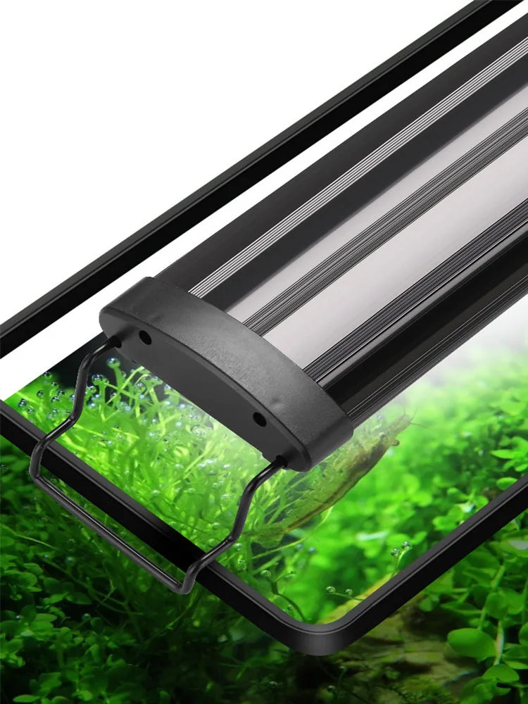 Aluminum Alloy Aquarium Lamp - Clip-On Fish Tank Light for Plant Growth & Bracket Mount