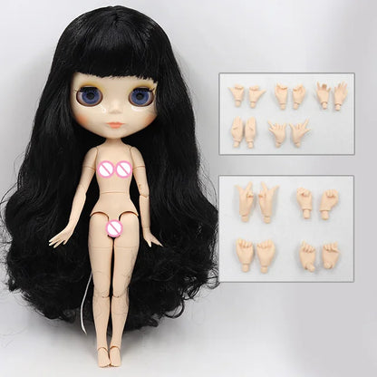 ICY DBS Blythe Doll 1/6 BJD Jointed Body — 30cm White Skin Anime Doll with Shiny & Matte Face, Special Price Gift Toy