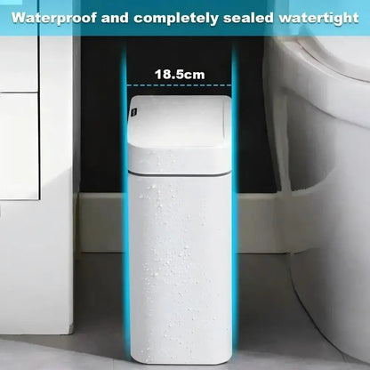 15L Smart Sensor Trash Can - Touchless Automatic Bagging Waste Bin for Bathroom & Home