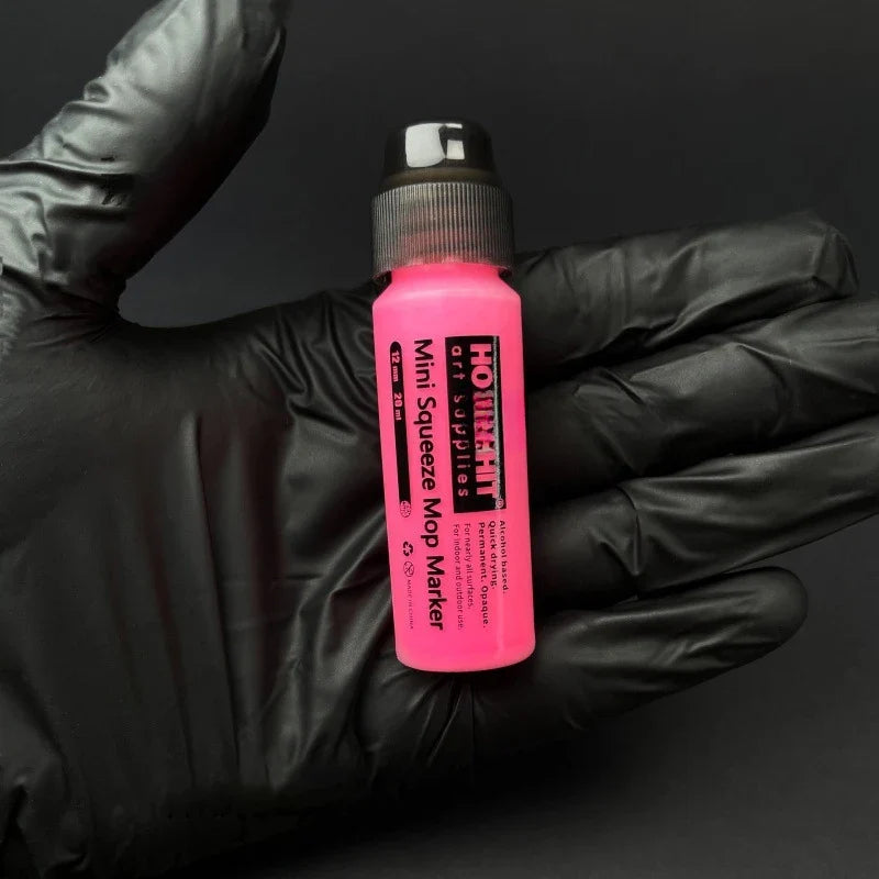 Mini Graffiti Paint Marker Pen - 12mm Waterproof Fluorescent Ink Signature Pen with Round Tip for Art, DIY & Creative Projects