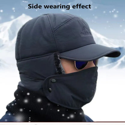 Winter Thickened Faux Fur Baseball Hat – Men’s & Women’s Skiing, Fishing, and Outdoor Cold Weather Hat