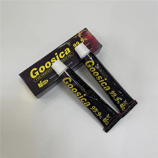 Goosica 99.9% Tattoo Cream 10g – Pre-Permanent Makeup for Microblading Eyebrows, Lips & Body Skin