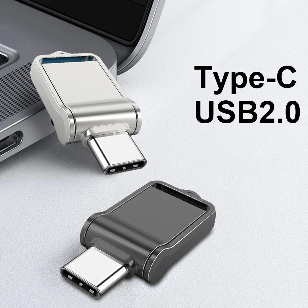 OTG Type-C Pen Drive – Mini Metal USB Memory Stick 32GB to 128GB for Smartphones & Huawei