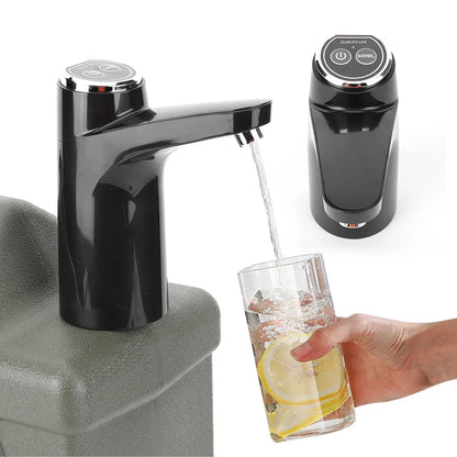 11L Camping Water Container - Portable Water Tank with Faucet & USB Rechargeable Electric Pump