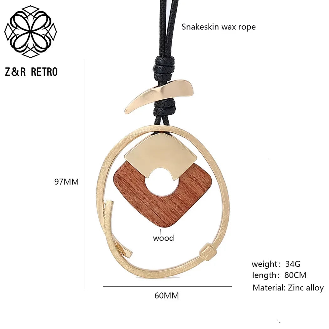 Vintage Long Chain Necklace – Irregular Gothic Pendant Jewelry for Women, 2023 Trendy Fashion Accessories