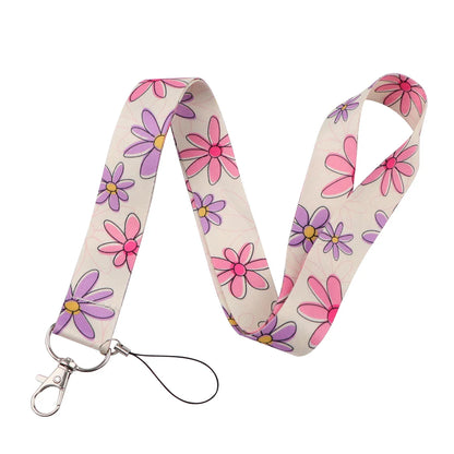 Cartoon Butterfly Lanyard for Keys – Neck Strap ID Badge Holder, Phone USB Keychain Accessories