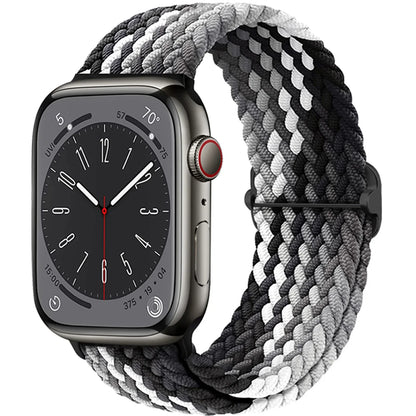 Elastic Braided Solo Loop Apple Watch Band – Adjustable Stretch Strap for Series SE, 5–11 & Ultra 3 (40mm–49mm)