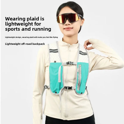 Lightweight Reflective Running & Biking Vest | Hydration Chest Pack with Phone Storage Pocket