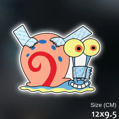 SpongeBob & Patrick Star Car Reflective Stickers — Waterproof Anime Window Decals for Car Decor Accessories