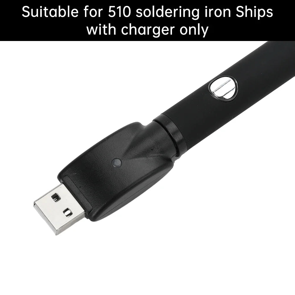 510 Smart USB Charger Adapter – Portable LED Indicator with Overcharge Protection for Battery Rod & Power Bank 4.2V/420mAh