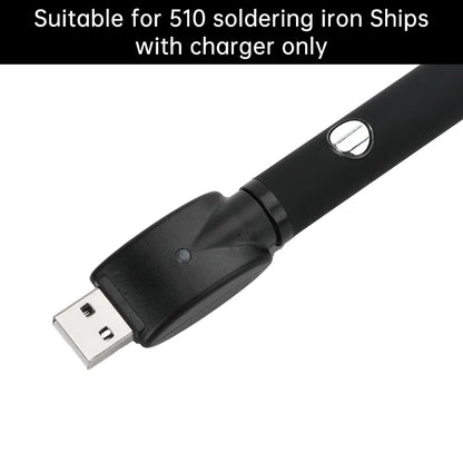 510 Smart USB Charger Adapter – Portable LED Indicator with Overcharge Protection for Battery Rod & Power Bank 4.2V/420mAh