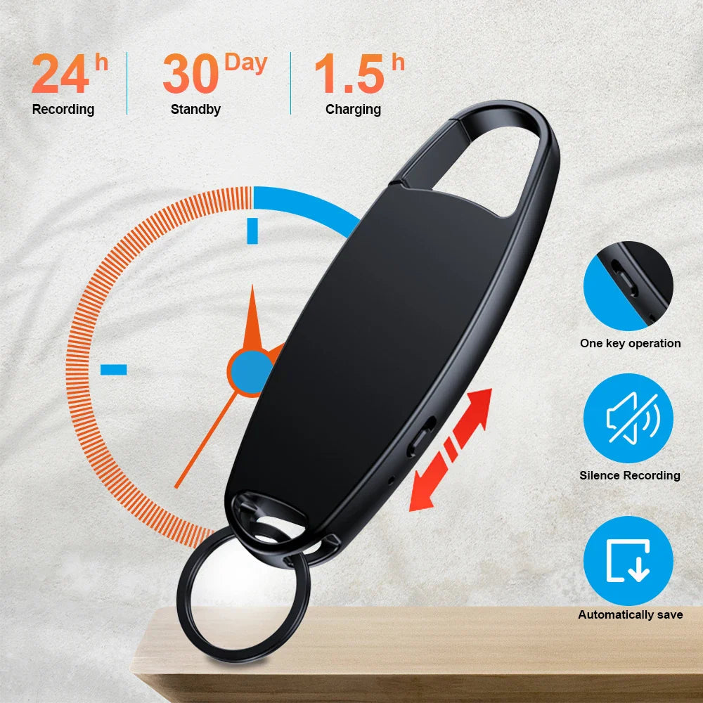 Vandlion V13 USB Digital Voice Recorder – One-Button Record, OTG MP3 Flash Drive, Hi-Fi Noise Reduction Dictaphone