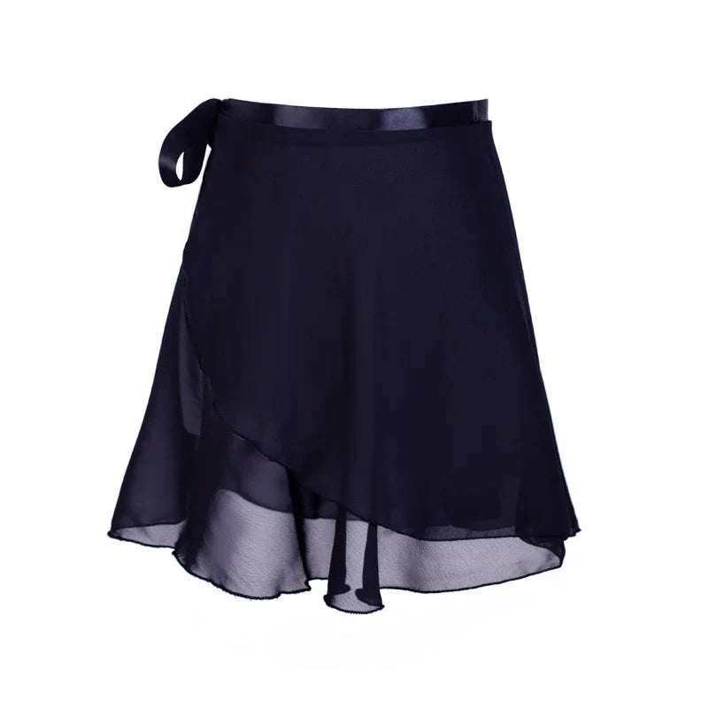 Adult Chiffon Ballet Tutu Skirt - Wrap Dance Skirt for Women & Girls Gymnastics Training