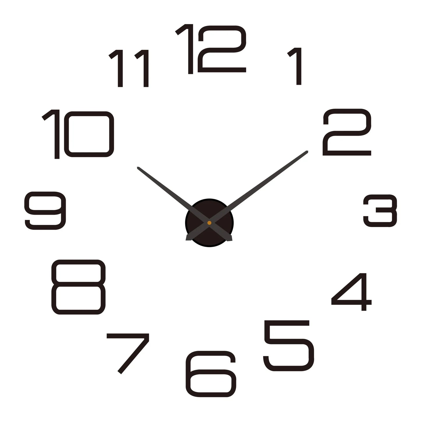 2023 Modern Large 3D DIY Wall Clock – Acrylic Mirror Quartz Clock for Living Room Home Decor