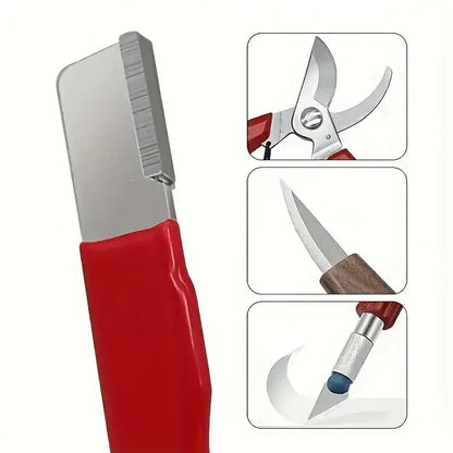 Precision Edge Professional Kitchen Knife Sharpener – Tungsten & Diamond Ceramic Stone for All Blades & Garden Scissors