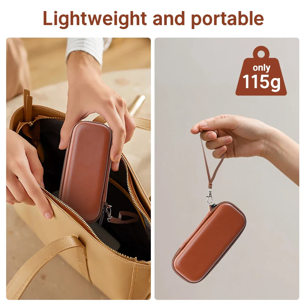 HIBLOKS Portable Glasses Bag — Anti-Fall Soft Case for Ray-Ban Meta Wayfarer RW4008/RW4006/RW4012 Skyler & Headliner (GEN1 & GEN2)