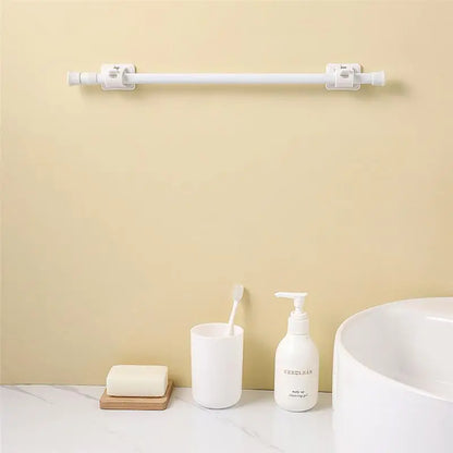 30-110CM Telescopic Curtain Pole - Multi-Purpose Spring Loaded Extendable Tension Rod for Net, Voile, and Curtain Rails