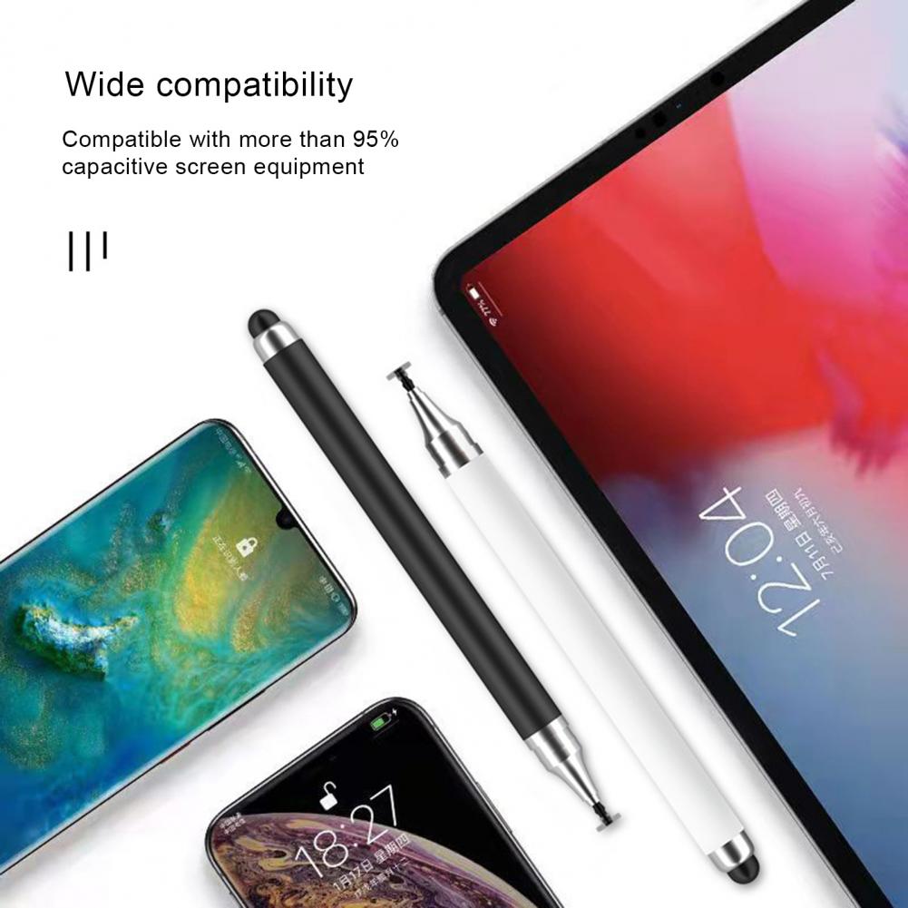 2-in-1 Universal Tablet Stylus Pen – High Sensitivity Double-Headed with Replaceable Nib for Smartphone & Drawing