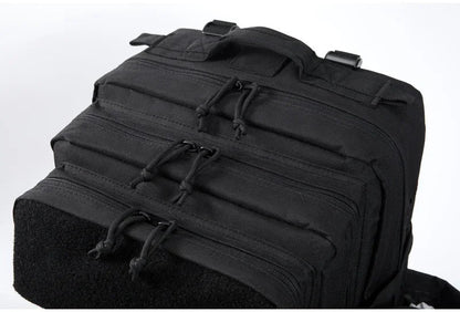 QT&QY 25L/45L Tactical Backpack – Outdoor Survival & Hiking Rucksack for Men & Women, Bug Out Bag with Bottle Holder