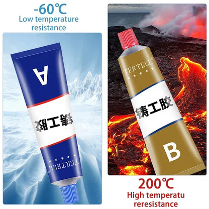 AB Type Super Strong Glue – Waterproof Metal Repair & Sealant for Casting, Welding, and Roof Waterproofing
