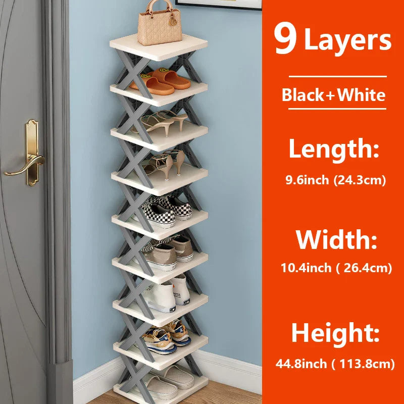 Multi-Layer Detachable Shoe Rack Storage Organizer — Space-Saving Household Shoe Shelf Cabinet