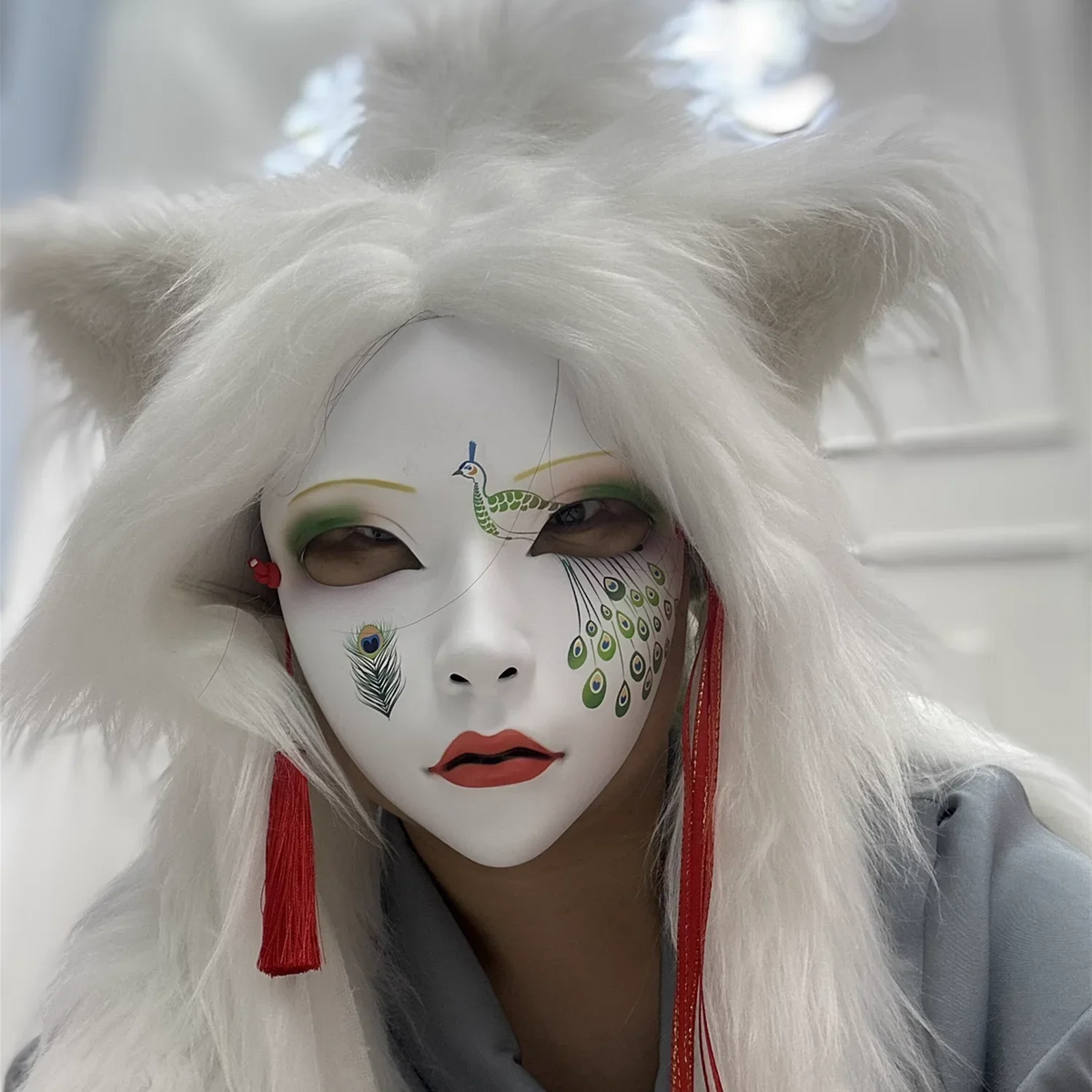 Journey to the West Spider Spirit Cosplay Mask — Anime Roleplay Masquerade Mask for Halloween & Party Decorations