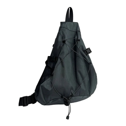 Men’s Large Capacity Crossbody Bag – Nylon Travel Chest Pack Hip Hop Shoulder Bag Trendy Storage Sling Bag 2025
