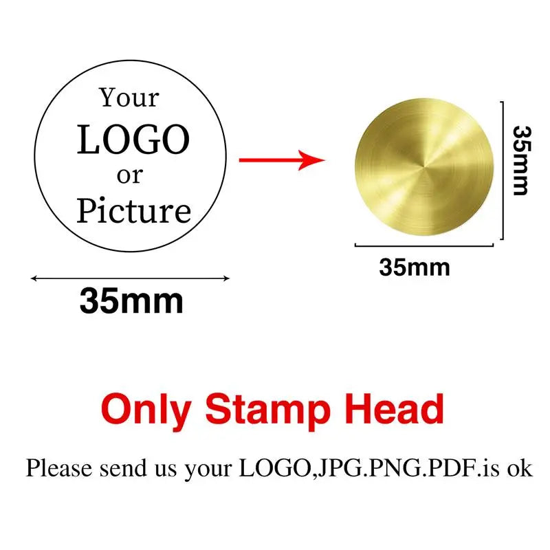 Custom Logo Wax Seal Stamp – Personalized Metal Stamps for Invitations, Gifts & Branding