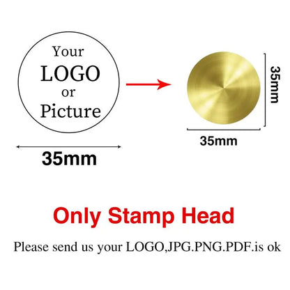 Custom Logo Wax Seal Stamp – Personalized Metal Stamps for Invitations, Gifts & Branding