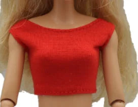Barbie Doll Claus Outfit Set - 30cm 1/6 Scale T-Shirt & Elastic Pants Daily Wear Accessories