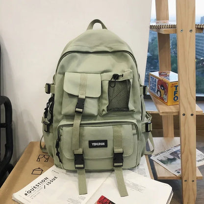 Multifunctional Teen Laptop Backpack – High-Quality Canvas School Bag for Boys & Girls
