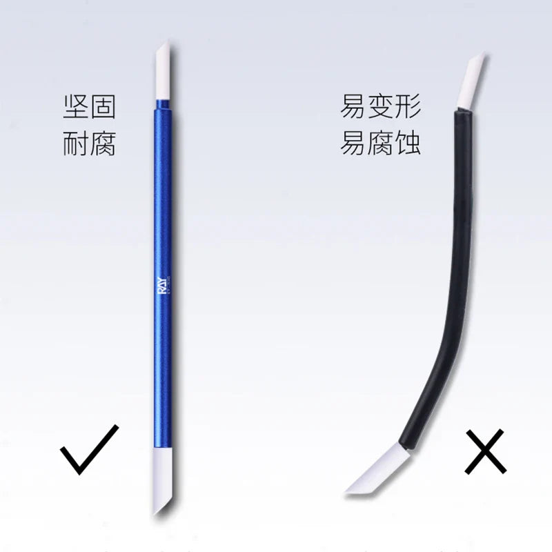 RAY Studio Metal Cleaning Stick with Polyester Cotton Tips – Seepage Wiping Swab for Model Hobby & Panel Liner Cleaning