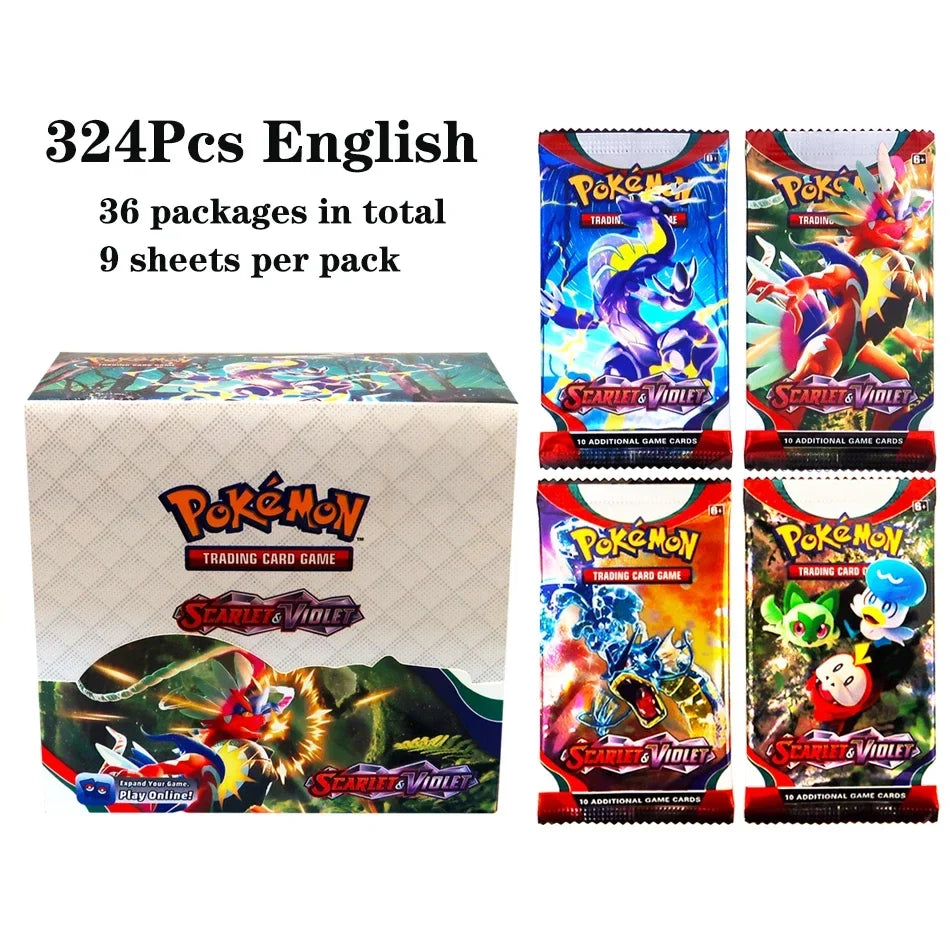 324pcs Pokemon TCG Booster Box - Sword & Shield Fusion Strike Trading Card Packs Display Set with 36 Booster Packs