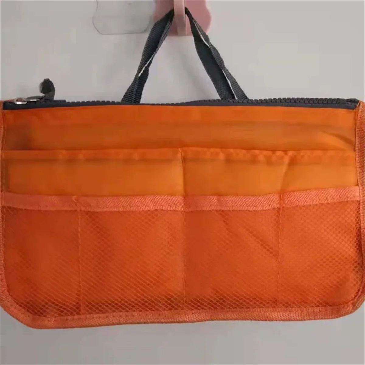 Multifunctional Bi-Fold Storage Bag - Large Capacity Double Zipper Makeup & Toiletry Organizer