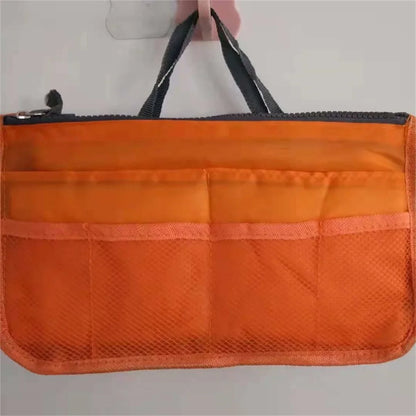 Multifunctional Bi-Fold Storage Bag - Large Capacity Double Zipper Makeup & Toiletry Organizer