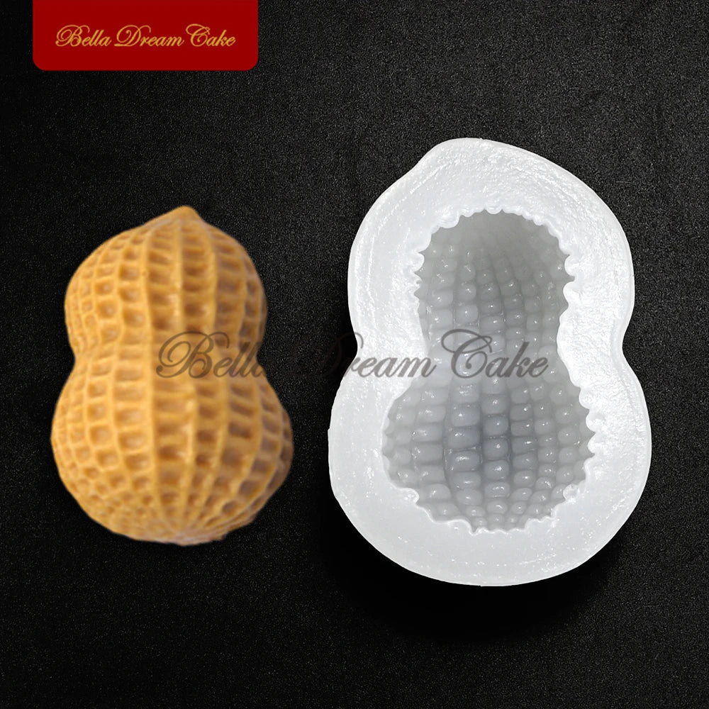 Peanut Design Silicone Mousse Mold – Pudding, Fondant, Chocolate & DIY Cake Decorating Bakeware Tool