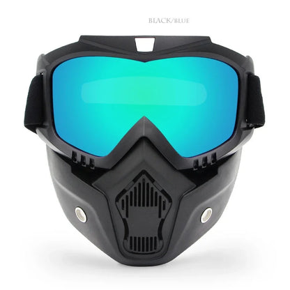Versatile Tactical Face Mask with Detachable Protective Goggles – 6 Colors for Kids’ Outdoor Activities & Adventure Gifts